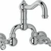 Deals ✨ ROHL® Country Bath Wall Mount Bridge Bathroom Sink Faucet with Double Porcelain Lever Handle in Polished Chrome 🧨 1 Deals ✨ ROHL® Country Bath Wall Mount Bridge Bathroom Sink Faucet with Double Porcelain Lever Handle in Polished Chrome 🧨 -ROHL Sales Query 1365