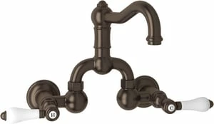 Top 10 🛒 ROHL® Country Bath Wall Mount Bridge Bathroom Sink Faucet with Double Porcelain Lever Handle in Tuscan Brass 🎉 3 Top 10 🛒 ROHL® Country Bath Wall Mount Bridge Bathroom Sink Faucet with Double Porcelain Lever Handle in Tuscan Brass 🎉