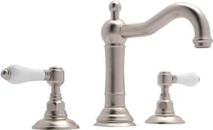 Outlet ✔️ ROHL® Country Bath Two Handle Bathroom Sink Faucet in Satin Nickel 👏 3 Outlet ✔️ ROHL® Country Bath Two Handle Bathroom Sink Faucet in Satin Nickel 👏