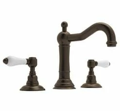Cheap ✨ ROHL® Acqui Two Handle Bathroom Sink Faucet in Tuscan Brass 🛒