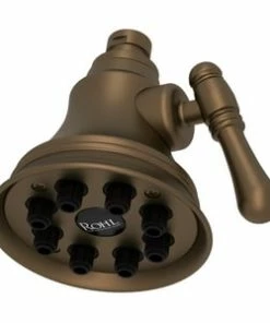 New 😍 ROHL® Bellia Multi Function Showerhead in English Bronze ✨