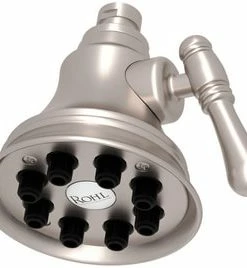 Hot Sale 🥰 ROHL® Bellia Single Function Jet Showerhead in Satin Nickel ⌛