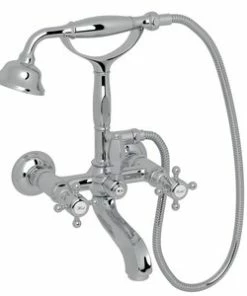 Flash Sale 🎁 ROHL® Eclissi™ Three Handle Wall Mount Filler in Polished Chrome 🔔