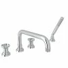 Cheap 😀 ROHL® Perrin & Rowe® Edwardian 4 gpm 5 Hole Deck Mount Roman Tub Faucet with Double Wheel Handle in Polished Chrome 😍 -ROHL Sales Query 1424