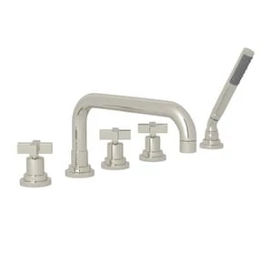 Wholesale 🔥 ROHL® Edwardian™ Three Handle Roman Tub Faucet in Polished Nickel 🌟 3 Wholesale 🔥 ROHL® Edwardian™ Three Handle Roman Tub Faucet in Polished Nickel 🌟