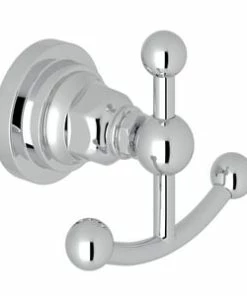 Best Sale 😉 ROHL® San Giovanni™ Single Wall Mount Double Robe Hook in Polished Chrome 🥰