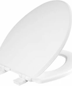 Outlet ๐ฏ Bemis Ashlandโข Elongated Closed Front with Cover Toilet Seat in White ๐
