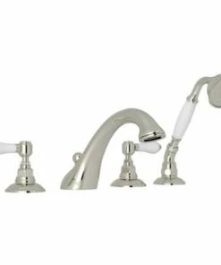 Best Sale 🎉 ROHL® Perrin & Rowe® Georgian Era Two Handle Roman Tub Faucet in Polished Nickel 🛒