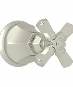 Coupon 😉 ROHL® Palladian Volume Control Valve Trim with Single Cross Handle in Polished Nickel 💯