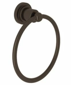 Cheap 🔔 ROHL® Campo™ Round Closed Towel Ring in Tuscan Brass ✨