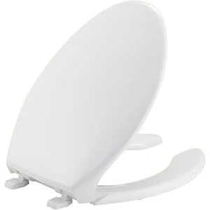 Discount ๐ Bemis Elongated Open Front Toilet Seat with Cover in White ๐ 3 Discount ๐ Bemis Elongated Open Front Toilet Seat with Cover in White ๐