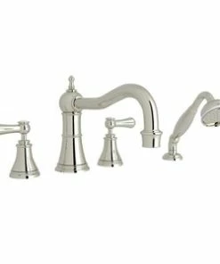 Best Sale 🧨 ROHL® Perrin & Rowe® Bath Two Handle Roman Tub Faucet in Polished Nickel ✨