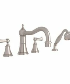 Brand new 🥰 ROHL® Two Handle Roman Tub Faucet in Satin Nickel 👏