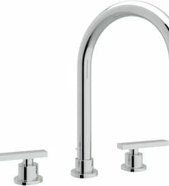 Flash Sale 🌟 ROHL® Lombardia® Two Handle Widespread Bathroom Sink Faucet in Polished Chrome ❤️