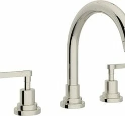 Cheap 👍 ROHL® Lombardia® Two Handle Widespread Bathroom Sink Faucet in Polished Nickel ⭐