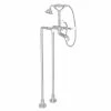 Cheap ⭐ ROHL® Italian Country Bath Three Lever Handle Floor Mount Filler in Polished Chrome 🤩 -ROHL Sales Query 178