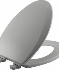 Brand new ✨ Bemis Elongated Closed Front Toilet Seat with Cover in Silver 😀