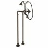 Best Sale 🤩 ROHL® Palladian® Floor Mount Tub Filler with Metal Triple Cross Handle and Hand Shower in Tuscan Brass ❤️ 1 Best Sale 🤩 ROHL® Palladian® Floor Mount Tub Filler with Metal Triple Cross Handle and Hand Shower in Tuscan Brass ❤️ -ROHL Sales Query 193