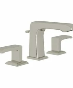 Discount 🔔 ROHL® Caswell® Two Handle Widespread Bathroom Sink Faucet in Polished Nickel ⭐