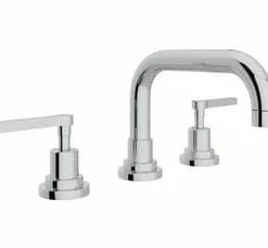 Promo 🎉 ROHL® Lombardia® Two Handle Widespread Bathroom Sink Faucet in Polished Chrome 🎉