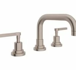 Hot Sale 😉 ROHL® Lombardia Two Handle Widespread Bathroom Sink Faucet in Satin Nickel 😉