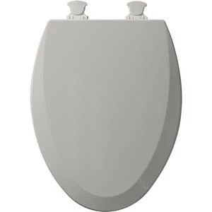 Brand new โจ Bemis Elongated Closed Front Toilet Seat with Cover in Silver ๐ 5 Brand new โจ Bemis Elongated Closed Front Toilet Seat with Cover in Silver ๐ - Image 3