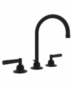 Deals 🌟 ROHL® Graceline Two Handle Widespread Bathroom Sink Faucet in Matte Black 😀