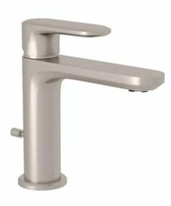 Flash Sale ✔️ ROHL® Meda Single Handle Centerset Bathroom Sink Faucet in Satin Nickel 🔥