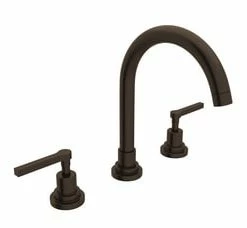 Best Pirce 🎁 ROHL® Lombardia Two Handle Widespread Bathroom Sink Faucet in Matte Black ⌛