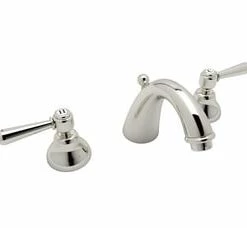 Cheapest 🧨 ROHL® Verona™ Two Handle Widespread Bathroom Sink Faucet in Satin Nickel 🎁