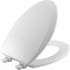 Deals ⌛ Bemis Elongated Closed Front Toilet Seat with Cover in Cotton 💯 -ROHL Sales Query 25