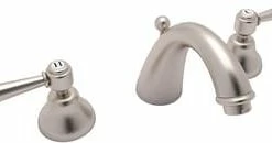 Best Pirce ❤️ ROHL® Verona™ Two Handle Widespread Bathroom Sink Faucet in Satin Nickel 🔔