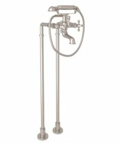 Buy ⌛ ROHL® Arcana™ Two Cross Handle Floor Mount Filler in Satin Nickel 😍