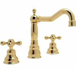 Flash Sale 🌟 ROHL® Country Bath Single Handle Bathroom Sink Faucet in Italian Brass 😍