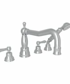 Promo 🛒 ROHL® Miscelo™ Two Handle Roman Tub Faucet in Polished Chrome 🛒