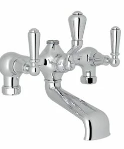 Discount 👍 ROHL® Perrin & Rowe® Bath Three Handle Roman Tub Faucet in Polished Chrome 🔥