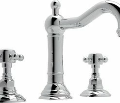 Deals ❤️ ROHL® Acqui Two Handle Widespread Bathroom Sink Faucet in Polished Chrome 🥰