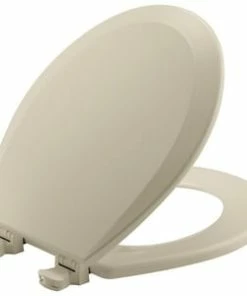 Buy 😉 Bemis Round Closed Front Toilet Seat with Cover in Bone 🥰