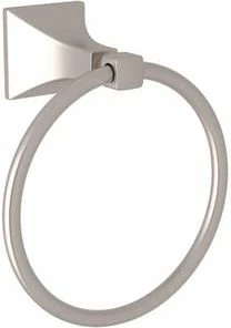 Wholesale ✨ ROHL® Caswell® Round Closed Towel Ring in Satin Nickel 🧨
