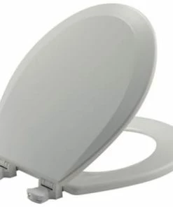 Buy ✔️ Bemis Round Closed Front Toilet Seat with Cover in Ice™ Grey 😀
