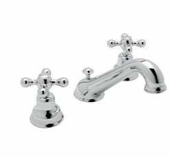 Hot Sale 👍 ROHL® Arcana™ Two Handle Widespread Bathroom Sink Faucet in Polished Chrome 💯