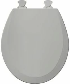 Buy ✔️ Bemis Round Closed Front Toilet Seat with Cover in Ice™ Grey 😀 -ROHL Sales Query 39