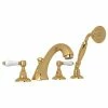 Best deal ✨ ROHL® Lombardia® Two Handle Roman Tub Faucet in Italian Brass 🔔 -ROHL Sales Query 392