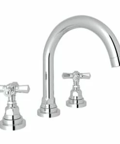 Buy 🌟 ROHL® San Giovanni Two Handle Widespread Bathroom Sink Faucet in Polished Chrome 👏
