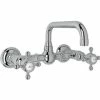 Best Pirce 🎁 ROHL® Acqui® Two Handle Bridge Bathroom Sink Faucet in Polished Chrome 🧨 -ROHL Sales Query 407
