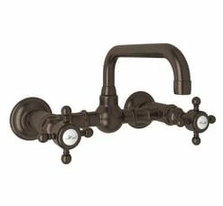 Best deal ✔️ ROHL® Country Bath Two Handle Bridge Bathroom Sink Faucet in Tuscan Brass 🤩