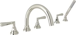 Budget 👏 ROHL® Perrin & Rowe® Edwardian Two Handle Roman Tub Faucet in Polished Nickel ✔️ 3 Budget 👏 ROHL® Perrin & Rowe® Edwardian Two Handle Roman Tub Faucet in Polished Nickel ✔️