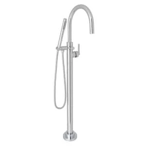 Promo 🔥 ROHL® Eclissi™ Single Handle Lever Floor Mount Filler in Polished Chrome 🔔 3 Promo 🔥 ROHL® Eclissi™ Single Handle Lever Floor Mount Filler in Polished Chrome 🔔