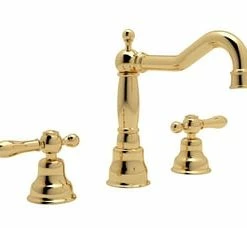 Brand new 🧨 ROHL® Country Bath Arcana Two Handle Bathroom Sink Faucet in Inca Brass 🎉