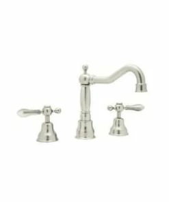 Outlet ⌛ ROHL® Arcana™ Two Handle Widespread Bathroom Sink Faucet in Polished Nickel 😍